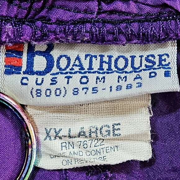 Boathouse XXL Joggers Men Purple Nylon Y2K Zip Elastic Pockets Athleisure Custom - Picture 3 of 11